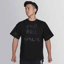 画像をギャラリービューアに読み込む, BULL×VALX OVERSIZED COTTON STRETCH T-SHIRT-BLACK×BLACK【送料無料】