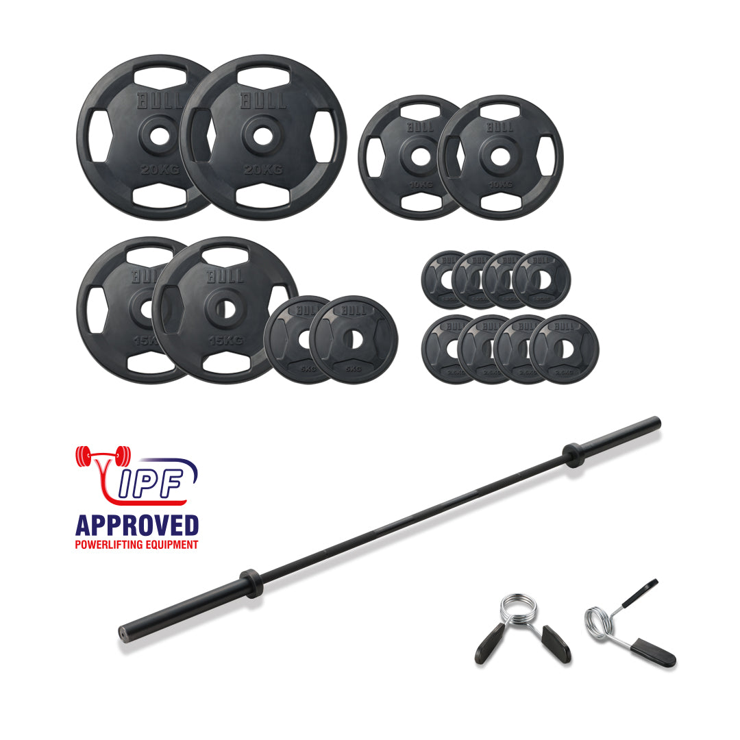 ＢＵＬＬ Φ５０ｍｍラバープレートセット １３５ｋｇセット［引き取り限定］ Rubber Plate / ラバープレート | トレーニングマシンブランド